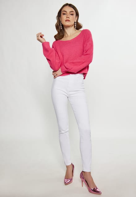 Faina Gebreide trui Dames roze