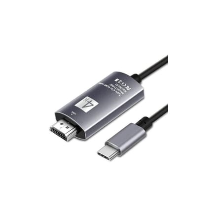 DrPhone USB-C naar HDMI Adapter kabel - 4K 60Hz - HDTV Adapter - Type-C naar HDMI-kabel - Grijs