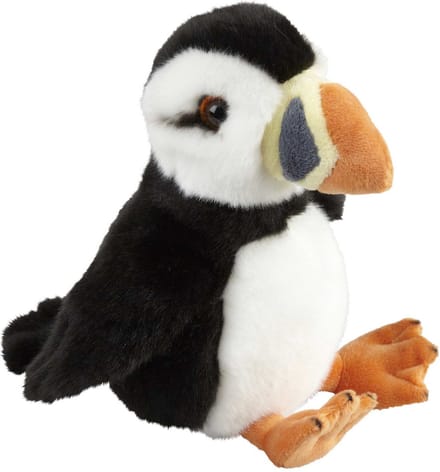 Ravensden Pluche knuffel dier Papegaaiduiker vogel - 18 cm - Speelgoed knuffels zeevogels