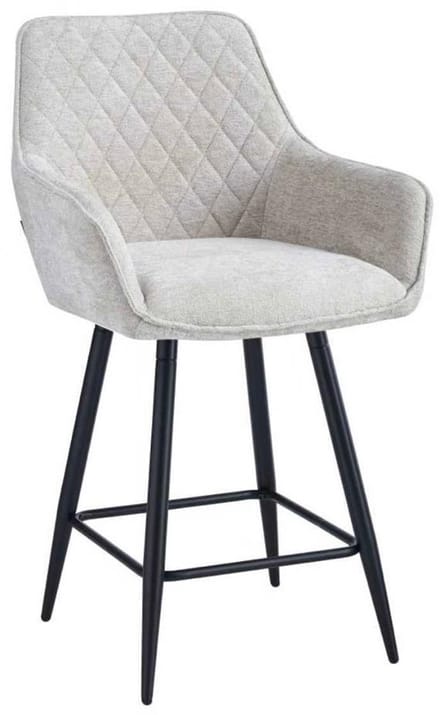 Colenis® - Belissima Barkruk - Set Van 2 - Beige - Chenille Stof - Design - Barstoel