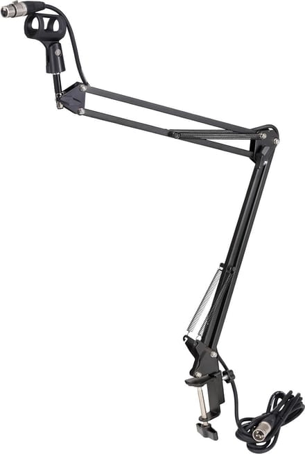 Professionele tafel microfoon arm met kabel, 360° draaibaar, voor studio en live gebruik