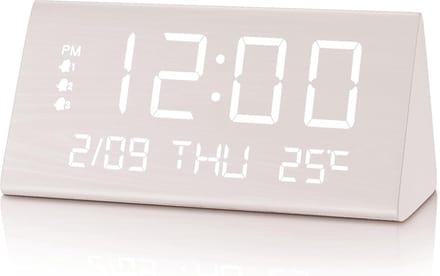 Digitale Wekker - Projectie Klok - Wakker Worden - Projectie Op Plafond - 15 x 8 cm - Goud