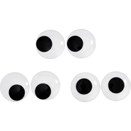 VBS Wiebeloogjes "Maxi", 6 stuks - Rond, Ø 6 cm