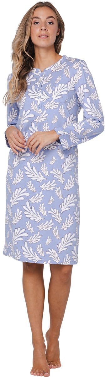Pastunette - Tender - Nachthemd - Katoen - Blauw - Maat 56