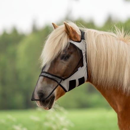 Busse Vliegenmasker Fly Guard Free Plus-Light Grey-Pony