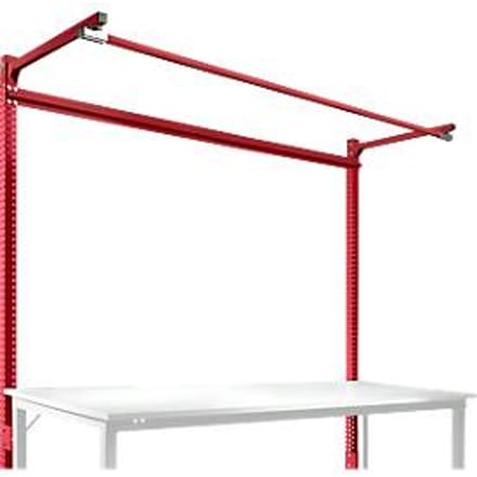 Manuflex ZB3881.3003 Opbouwdeel met arm voor universele + professionele standaard achtergrond tafels, gebruiksh 1500 mm