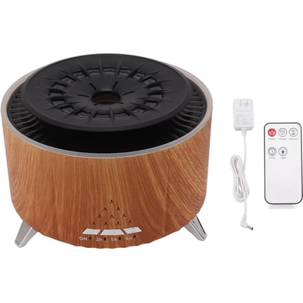 Vlam Aroma Diffuser Kwalvorm Spray Bluetooth Speaker Vlam Verstuivende Luchtbevochtiger black