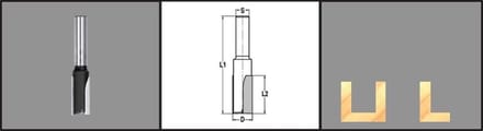 Groeffrees 12 Mm Schacht=12 Sl=45 Tl=90 E06