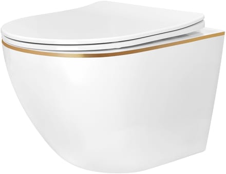 Rea - Hangende Toiletpot - Carlo Mini Tornado Nf - Wit - 49X36,5X35cm
