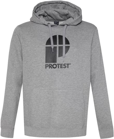 PROTEST - classic logo hoody men - Hoodie heren - Grijs