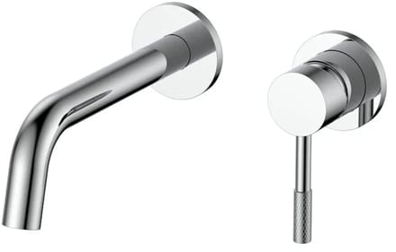 DutchLine S-Grip Wastafelkraan - afbouwdeel - Chroom