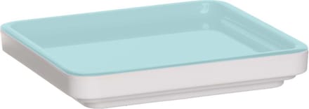 Pantone Serveerschaal - S - Vierkant - 8 x 8 x 1,3 cm - Indian Teal 19-4227 - Blauw
