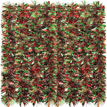 Solidchoice - 10m Kerstversiering Tinsel Garland in Mixkleuren