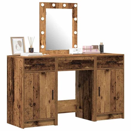 vidaXL - Kaptafel - Bruin - 50 - x - 41 - x - 135 - cm - Bewerkt - hout