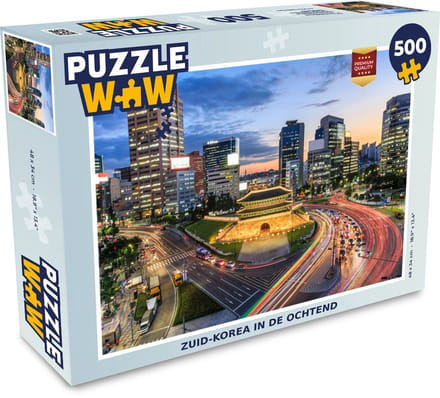 Puzzel Zuid-Korea in de ochtend - Legpuzzel - Puzzel 500 stukjes