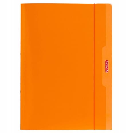 Herlitz Color Blocking Map A4 Oranje - Met Elastische Sluiting