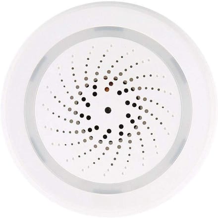 Sirene Alarm Sensor - Temperatuur Vochtigheid Sensor - Omgeving Monitoren - Wifi Connectiviteit - 120 dB - Wit