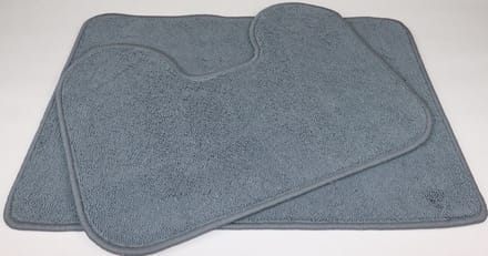 Set - PRIMA - Cuijk - Badmat - 50x70cm - en - wc mat - 45x60 - donker grijs