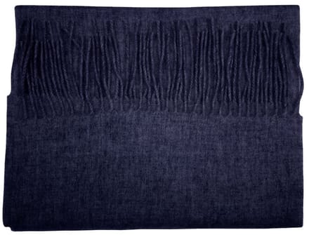Stone Valley Fijn Gebreide Australische Wol Sjaal - Navy Blauw