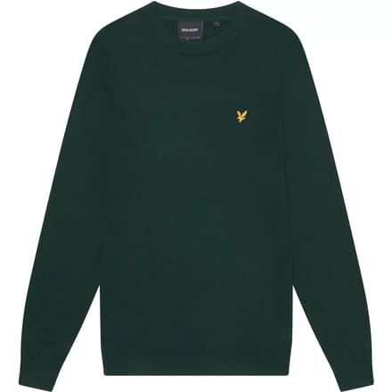 Ronde hals trui van merinowol katoen Lyle & Scott