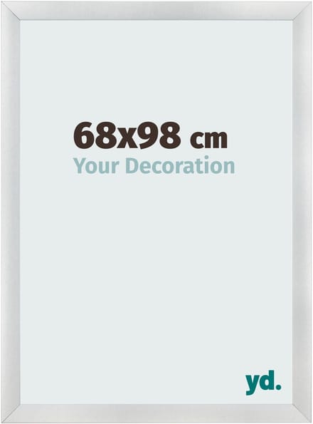 Your Decoration - Fotolijst 68x98 cm - MDF - Zilver Mat - Pisa