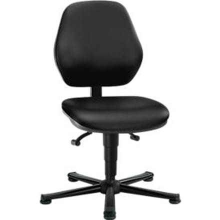 Labostoel Basic, kunstleer, Stamskin Top zwart