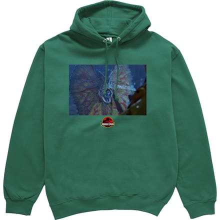 Jurassic Park Dilophosaurus Hoodie - Green - S