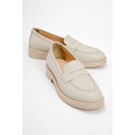Bree Platform Penny Leren Loafer