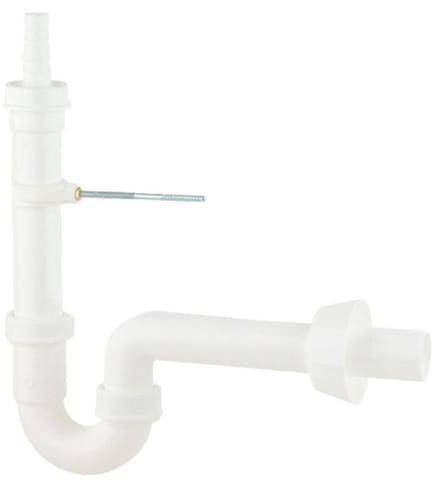 KIRCHHOFF KS Buissifon Voor Wasmachine - Wit - 1 1/2" x 40 mm - Met 3/4" Apparaataansluiting