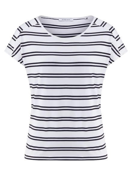 Shirt ronde hals Van Peter Hahn wit