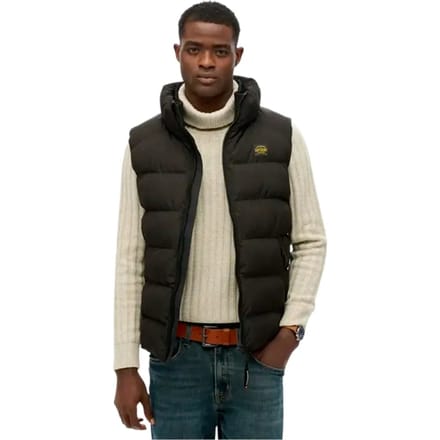 Superdry Essential mouwloze gewatteerde jas voor heren