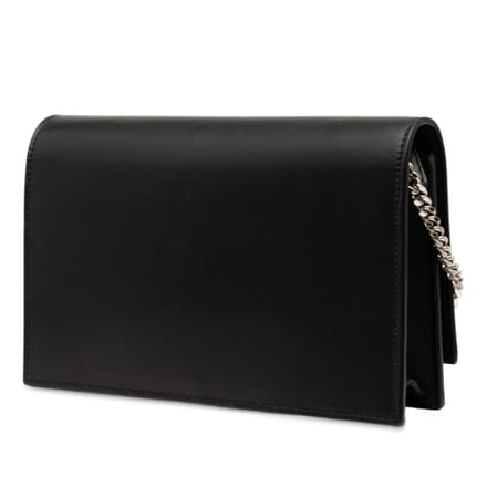 Tweedekans Calfskin Cloud Star Applique Classic Monogram Kate Tassel Wallet On Chain