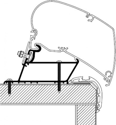 Thule Carthago Malibu/Fendt Adapter >2022 350