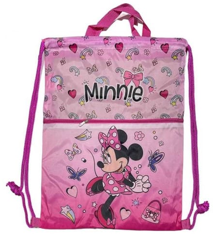 Disney - Minnie - Mouse - Gymtas - Sporttas - 35x45Cm - Extra voorvak.