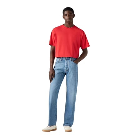 Levis Heren 501 93 Rechte Jeans (Blauw)