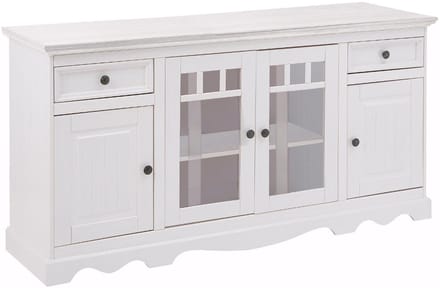 Melissa - Dressoir 2 Glasdeur 2 Laden 2 Deuren (85 x 169 x 45 cm)