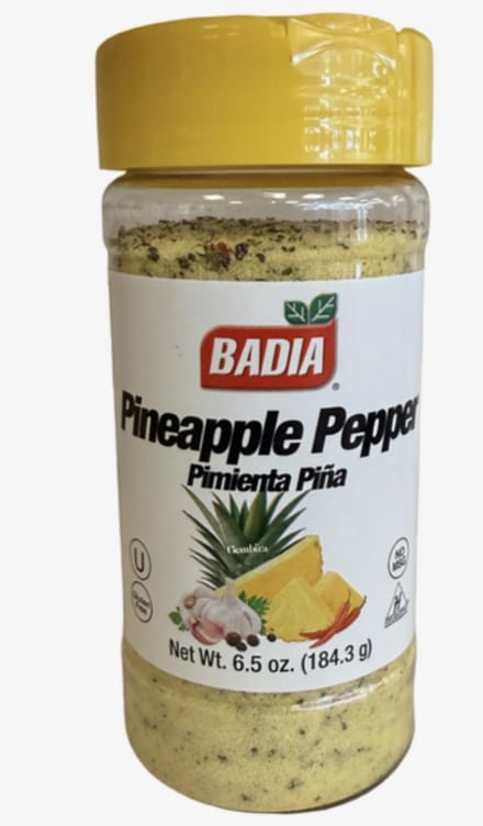 Badia Pineapple Pepper – Zoet-Pittige Kruidenmix met Ananas – 184 g