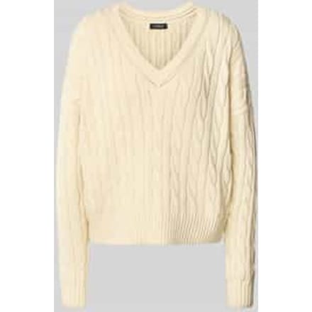 Gebreide pullover met V-hals, model 'TEDURPH'