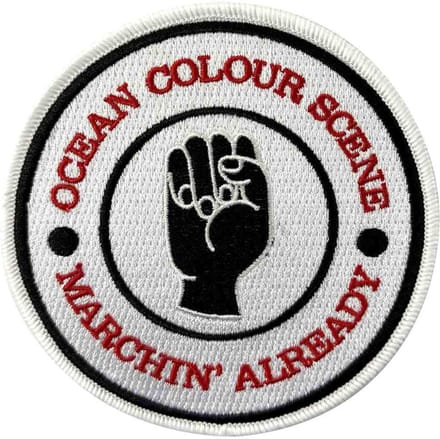 Ocean Colour Scene - Marchin' Fist Patch - Wit