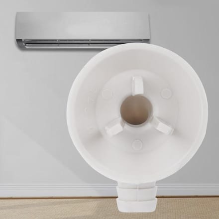 Airconditioning Elleboog Afvoertuit Buitenunit Afvoer Waterleiding Connector wit
