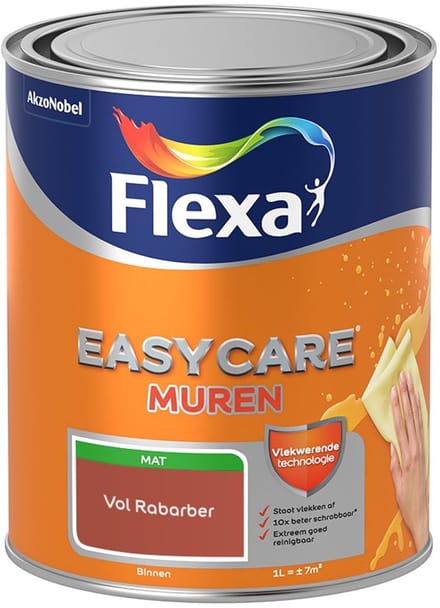 Flexa - Easycare Muren - Vol Rabarber - Mengverf - 1 L
