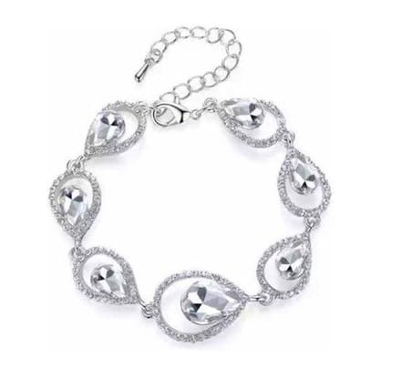 Jomide Armband - Zilverkleurig - Minlover Teardrop