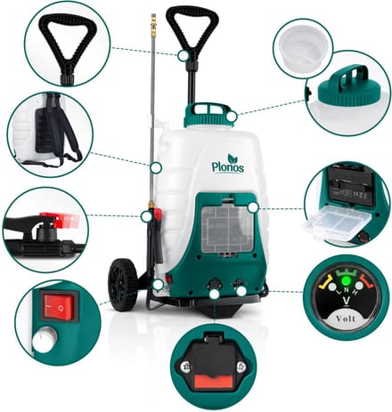 Plonos PL-601 accuspuit met trolley