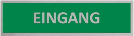 CombiCraft Aluminium Deurbordje "Eingang " 165x45mm met tape
