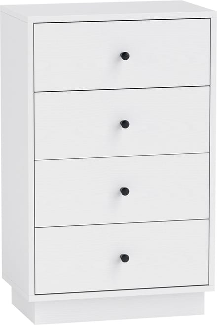 HOMCOM ladekast - spaanplaat - 47L x 29B x 75H cm - wit