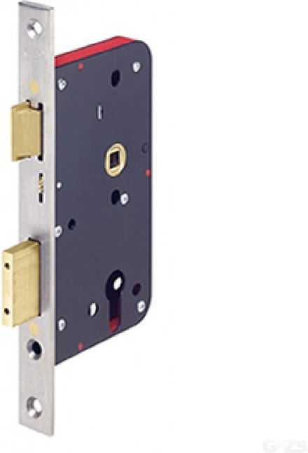 Insteekslot - RVS geborsteld - RVS - Lips - Lips 2424 DIN LS noodslot afgerond, doornmaat 60 mm