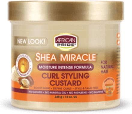AFRICAN PRIDE - SHEA BUTTER MIRACLE - CURL STYLING CUSTARD 12OZ