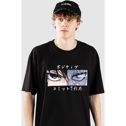 Redefined Rebel CCAnime Oversized Fit T-Shirt zwart