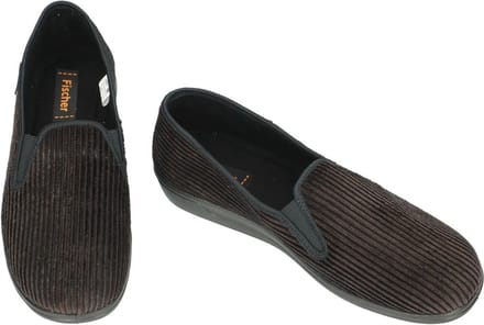 Fischer -Heren - bruin donker - pantoffels & slippers - maat 46