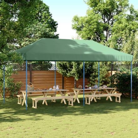 vidaXL - Partytent - inklapbaar - pop-up - 580x292x315 - cm - bruin
